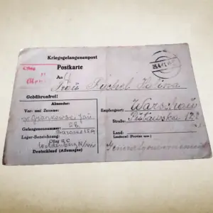 Kriegsgefangenenpost Postkarte 1941